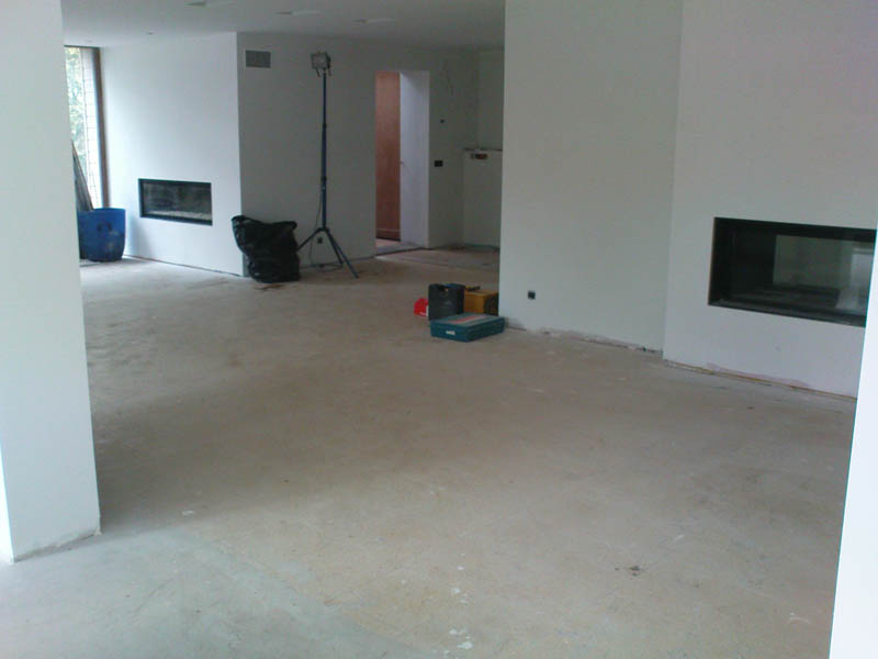 Ragreage salon préparation pose parquet
