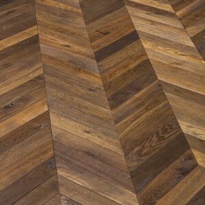 Route 4 - Plancher d’autrefois point de hongrie, 22 x 90 x 730 mm entraxe de 516,2 mm et angle de 45°